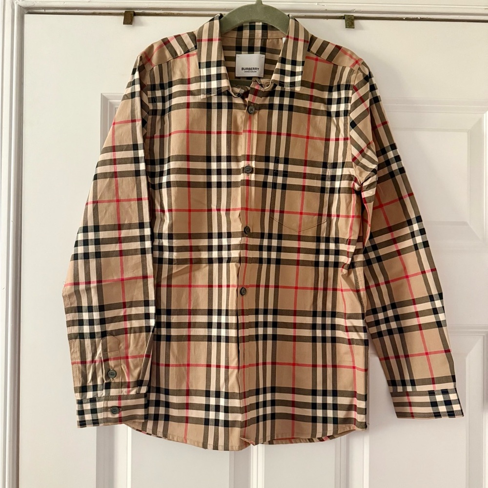 NWT Burberry Long sleeved button down